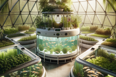 Aquaponics Integration in Growing Dome Greenhouse for Fresh Food