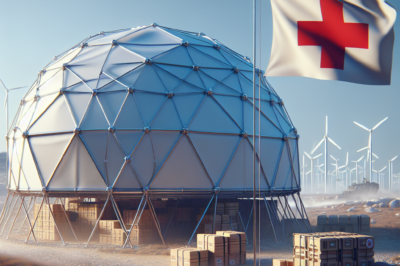 Sturdy Geodome Kits for Swift Emergency Shelters in Disaster Relief